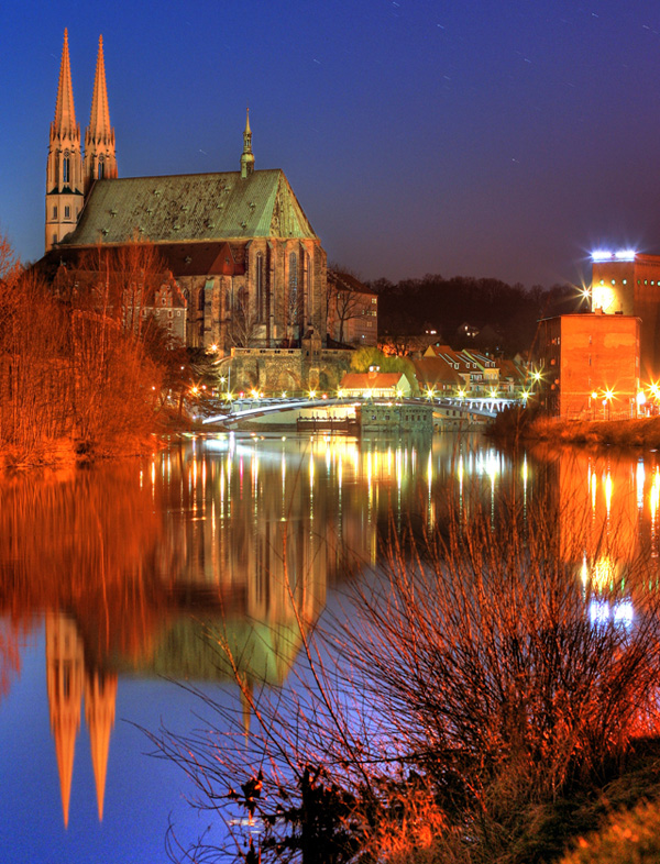 Peterskirche vom polnischen Ufer aus fotografiert