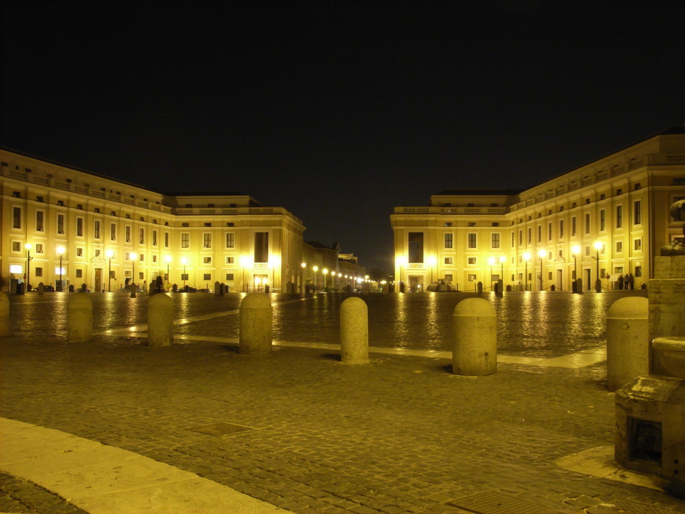 Petersplatz bei Nacht