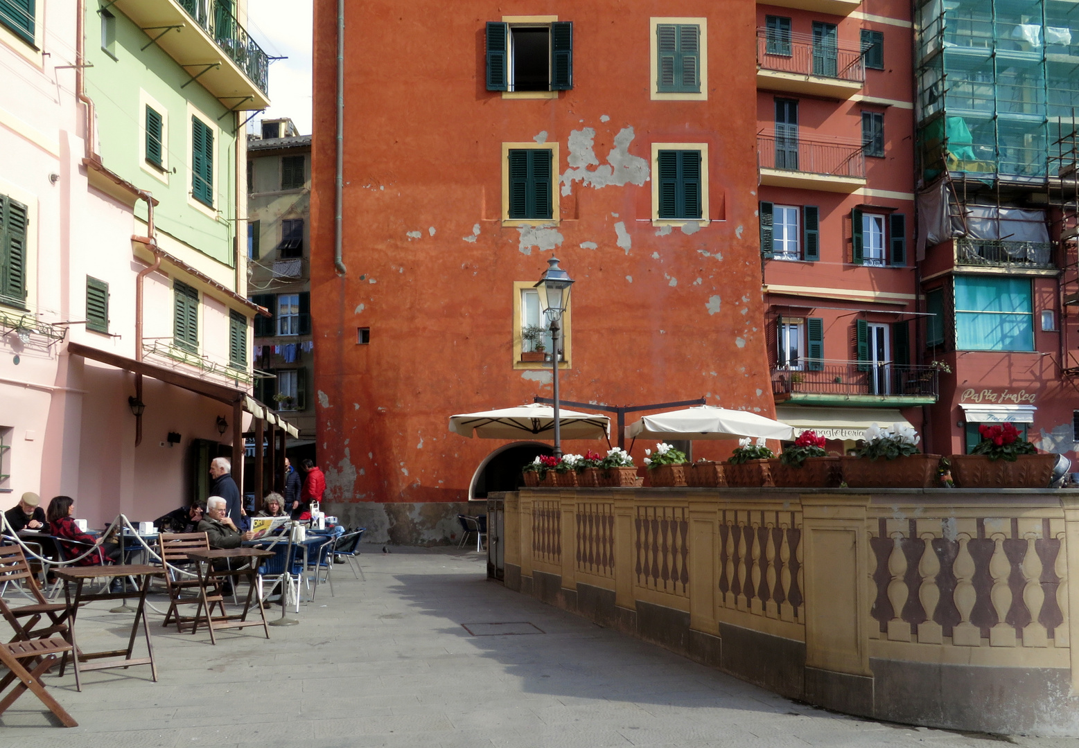 Petit déjeuner à Camogli