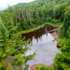 Petit lac au Mont-Tremblant au Québec, Canada