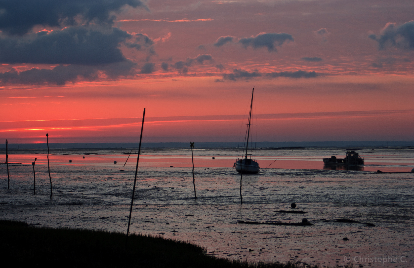 Petit matin magique sur le Bassin d'Arcachon ...