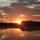 Petit matin sur le lac de la Chartre sur le Loir