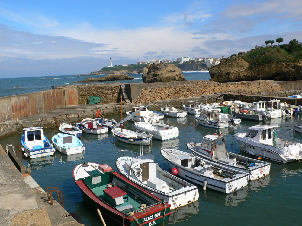 Petit port de pêche à Biarritz