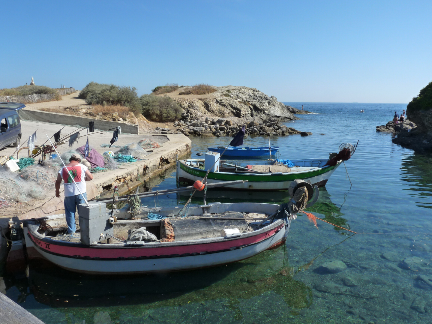 Petit port de pêche Iles du Gaou - Le Brusc