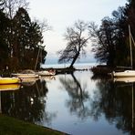 petit port sur le lac Léman