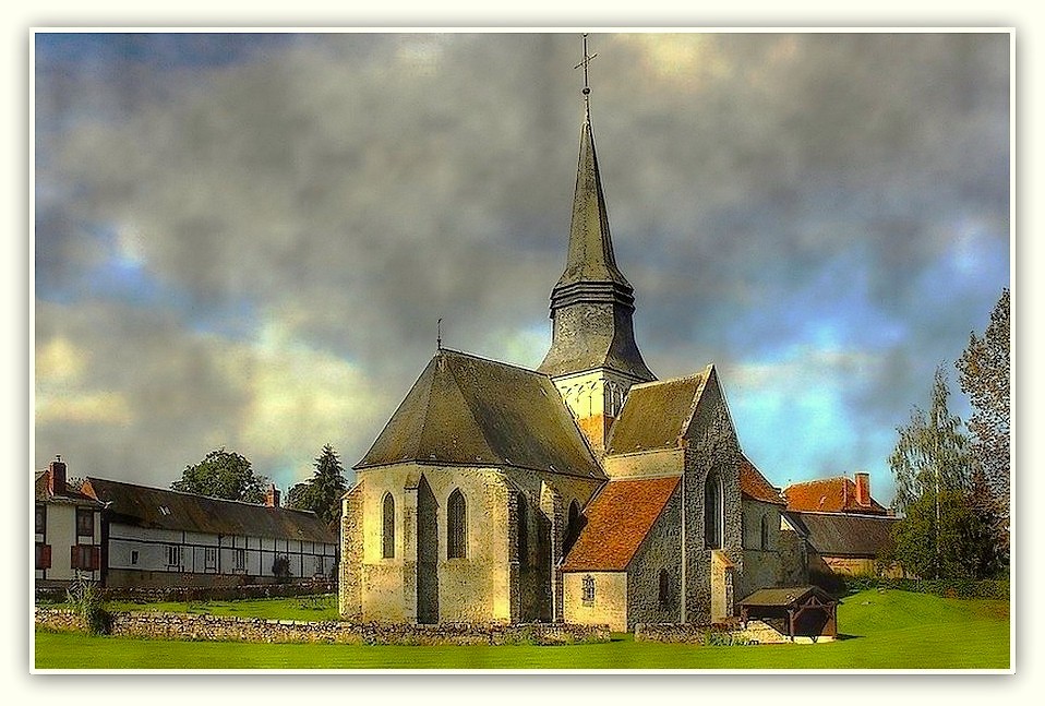 Petite église de la campagne normande