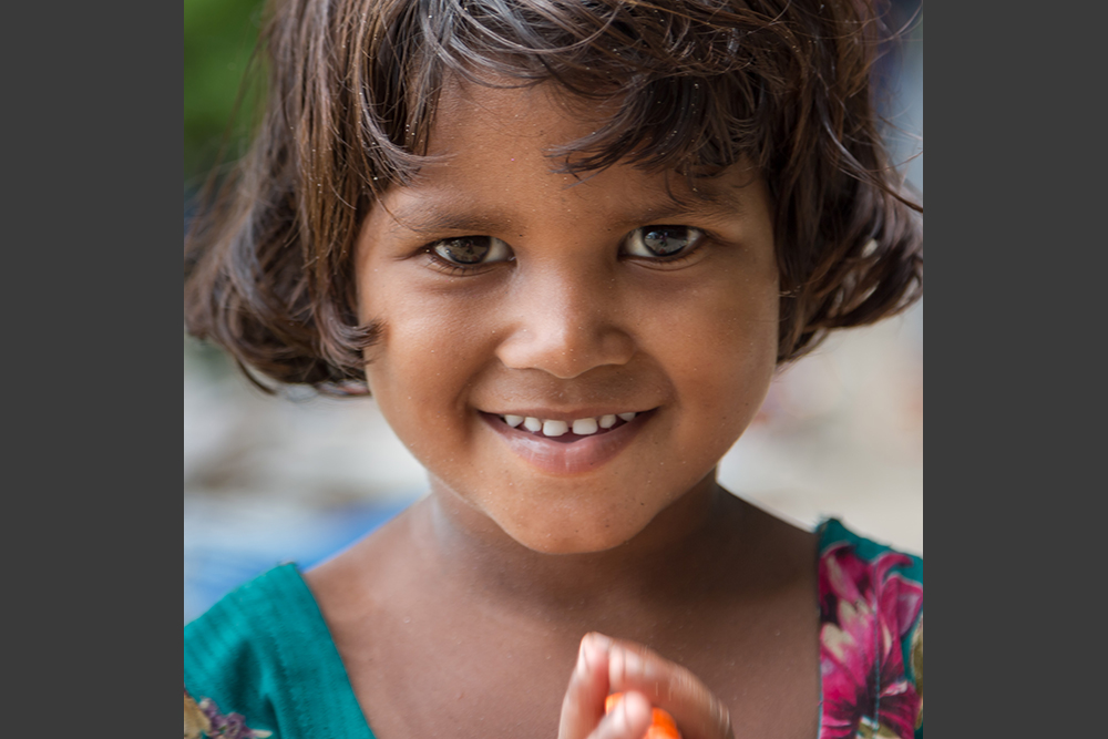 Petite fille indienne - format carré