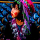 petite HMONG "MIAO" dans un rayon de soleil