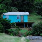 Petite Martinique, Grenada: Einfaches Holzhaus mit alter Tür 2008