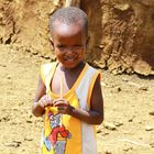 petite masai dans son village