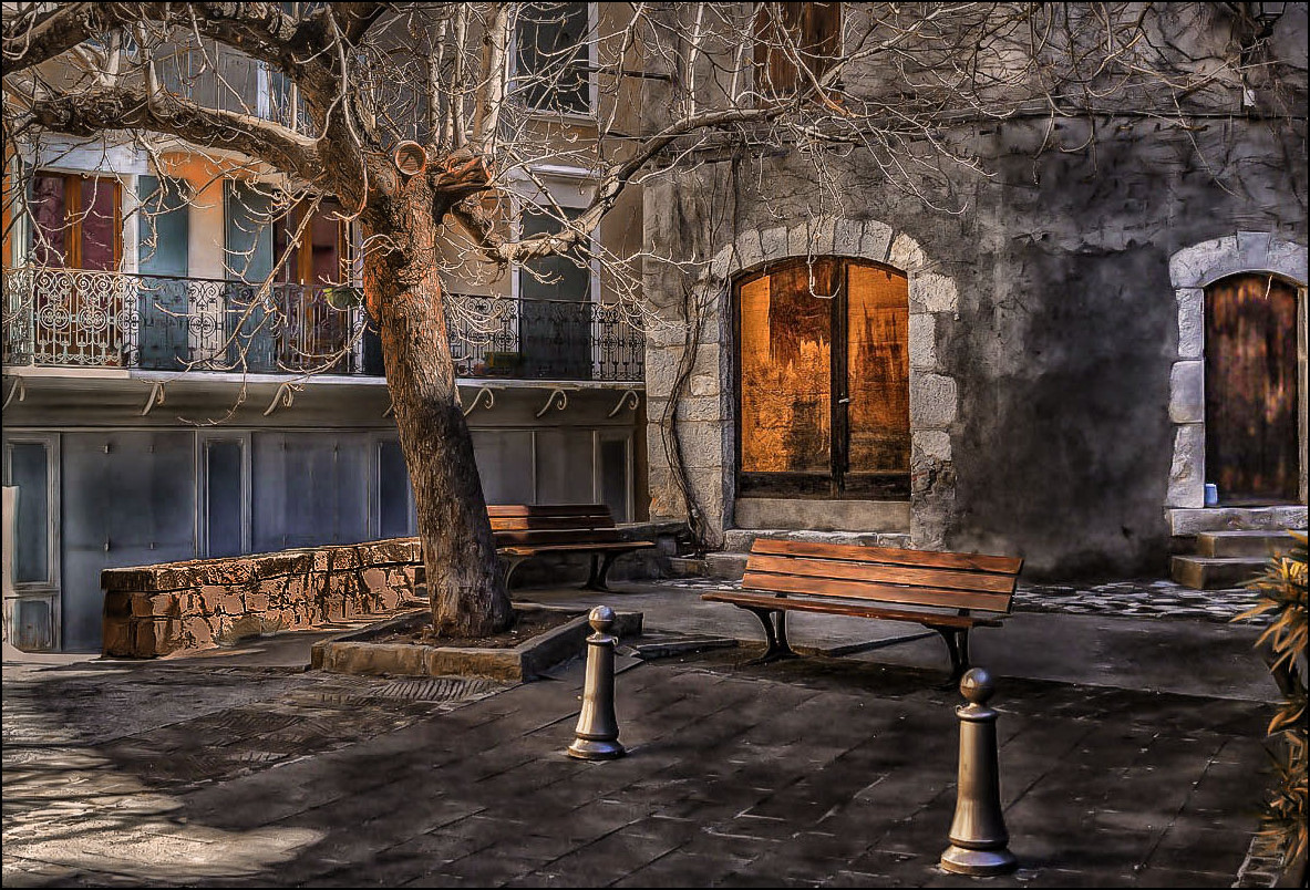 Petite place à Entrevaux