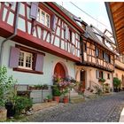 Petite rue à Eguisheim .