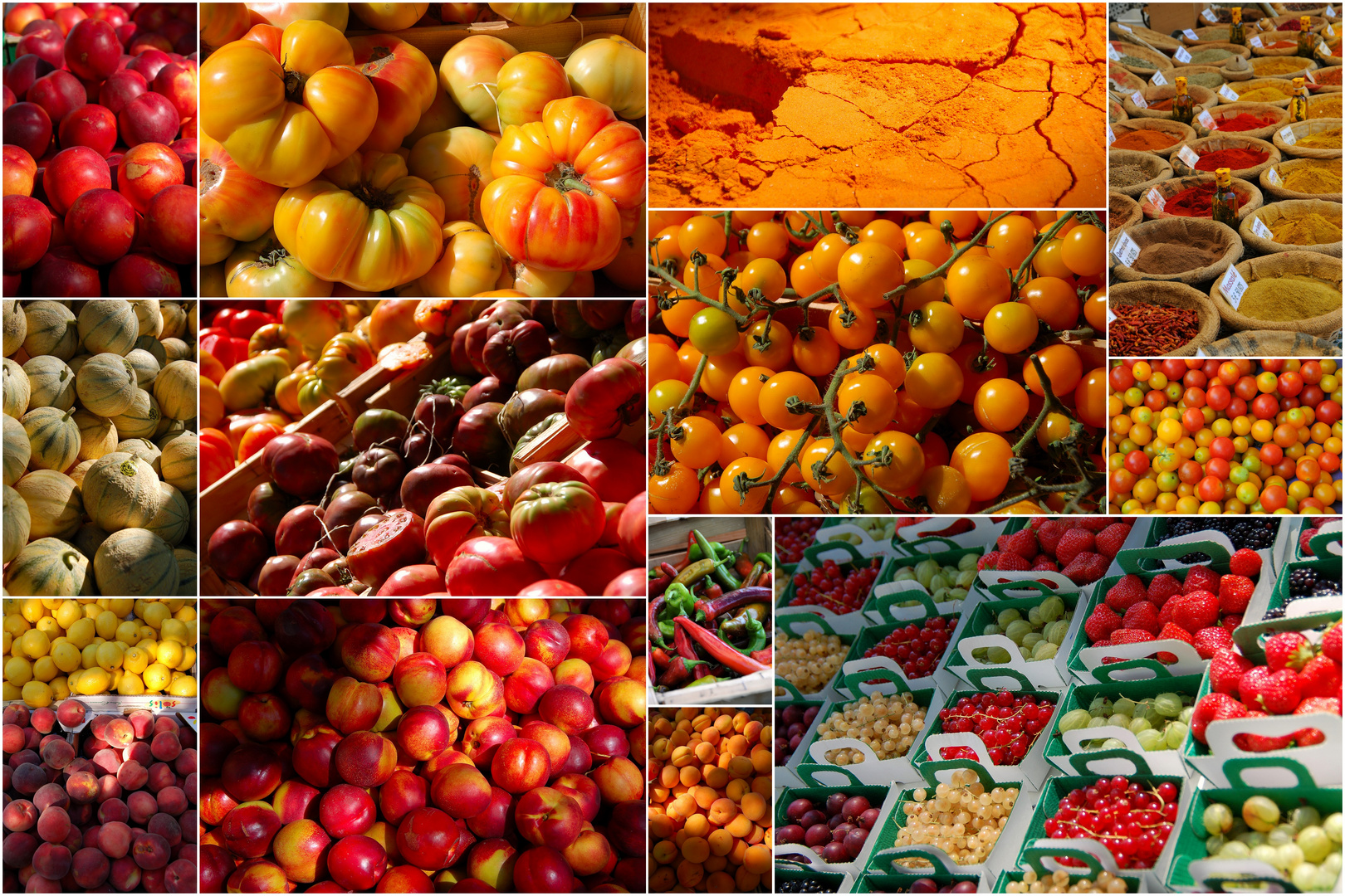 Petits plaisirs gourmands et colorés sur les marchés du sud !!