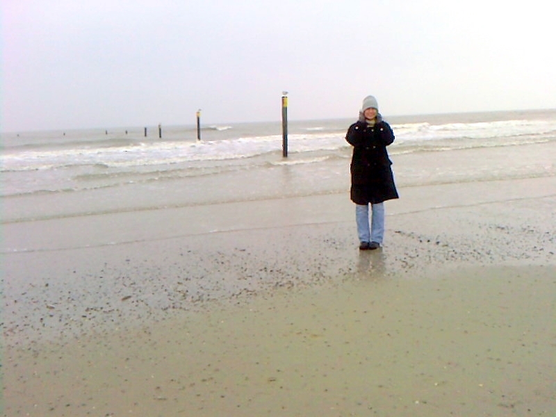 Petra auf Norderney Januar 2008