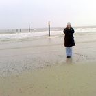 Petra auf Norderney Januar 2008