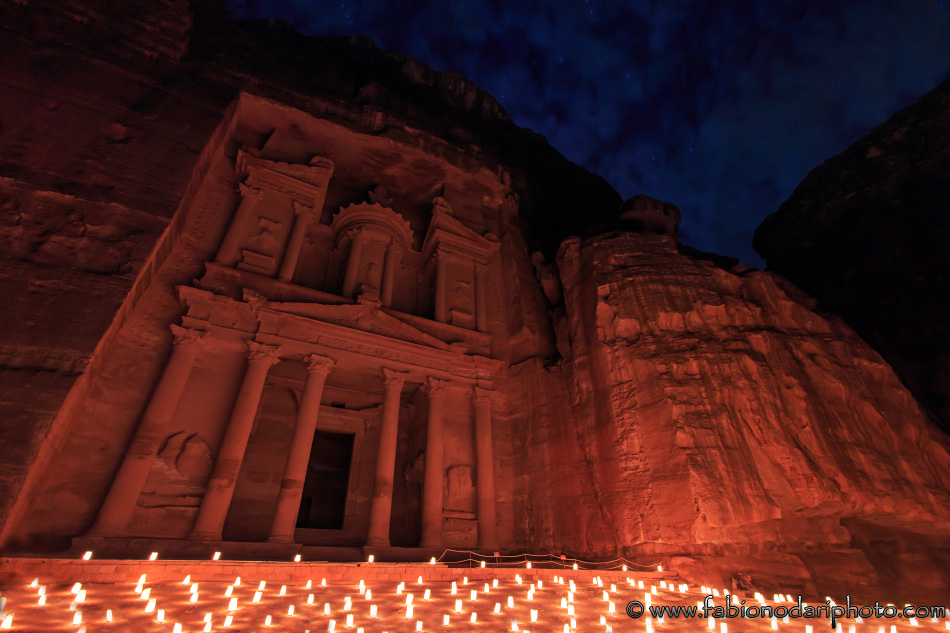 Petra by night