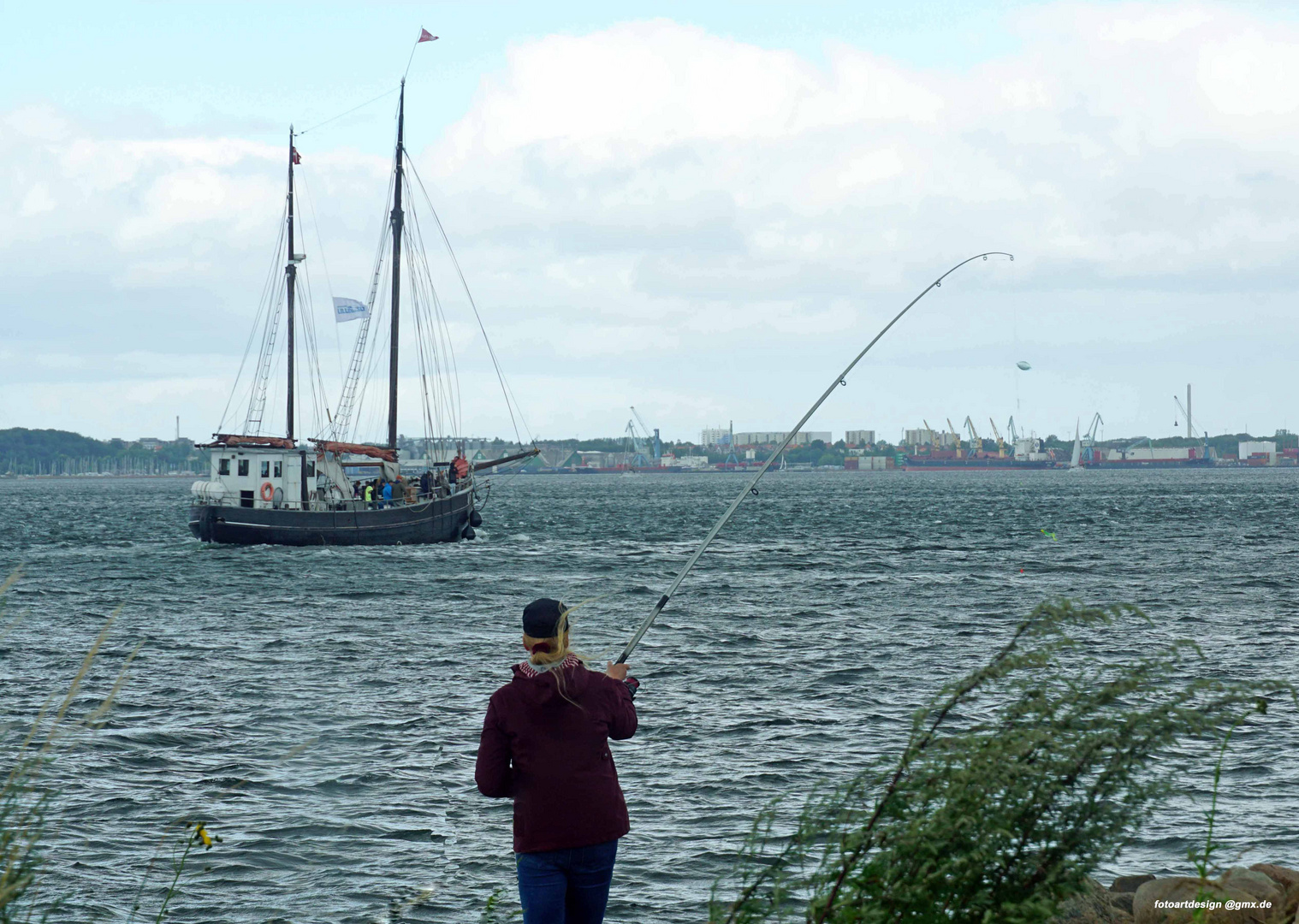 Petri Richtung Fredericia Havn