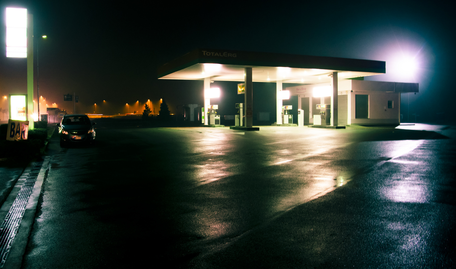 Petrol station