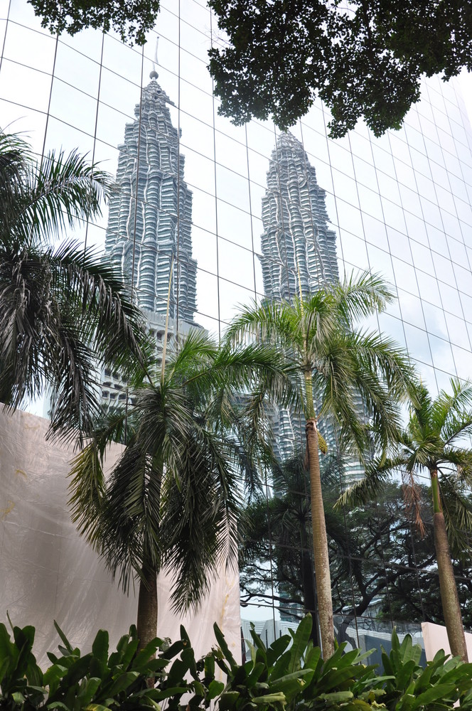 Petronas Towers in Mirrors