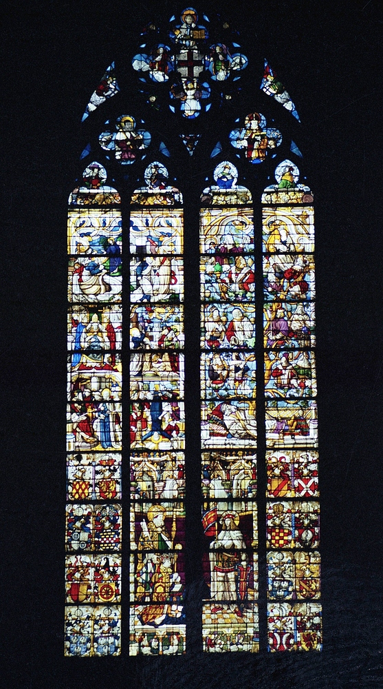 Petrus- und Wurzel Jesse-Fenster, 1509 Kölner Dom, Nördliches Seitenschiff