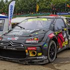 Petter Solberg 's Citroen DS3 PS RX in pitlane