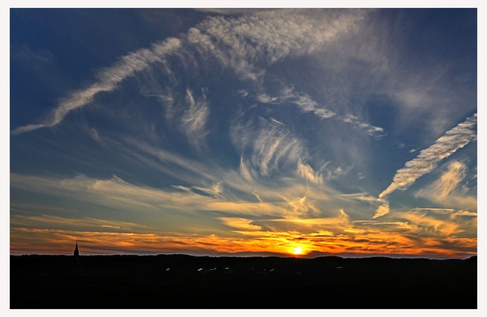 Petting im Sonnenuntergang