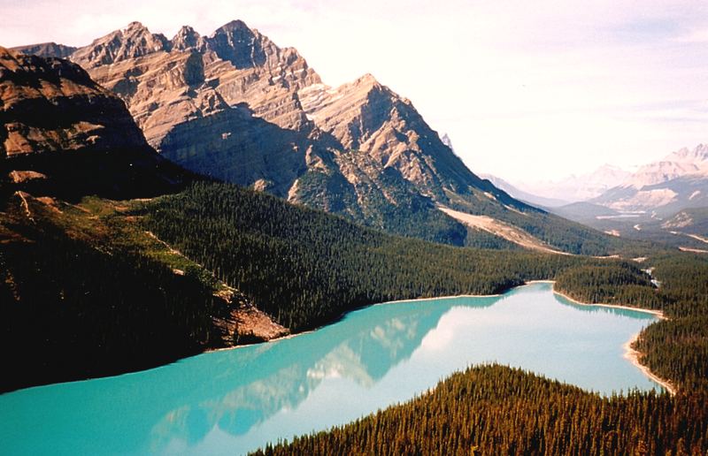 peyto lake am morgen