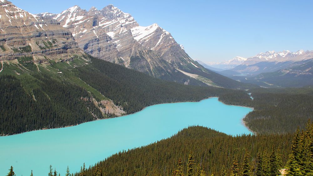 Peyto Lake - das wohl am meisten fotografierte und gezeigte Motiv der Kanandischen Rocky Mountains