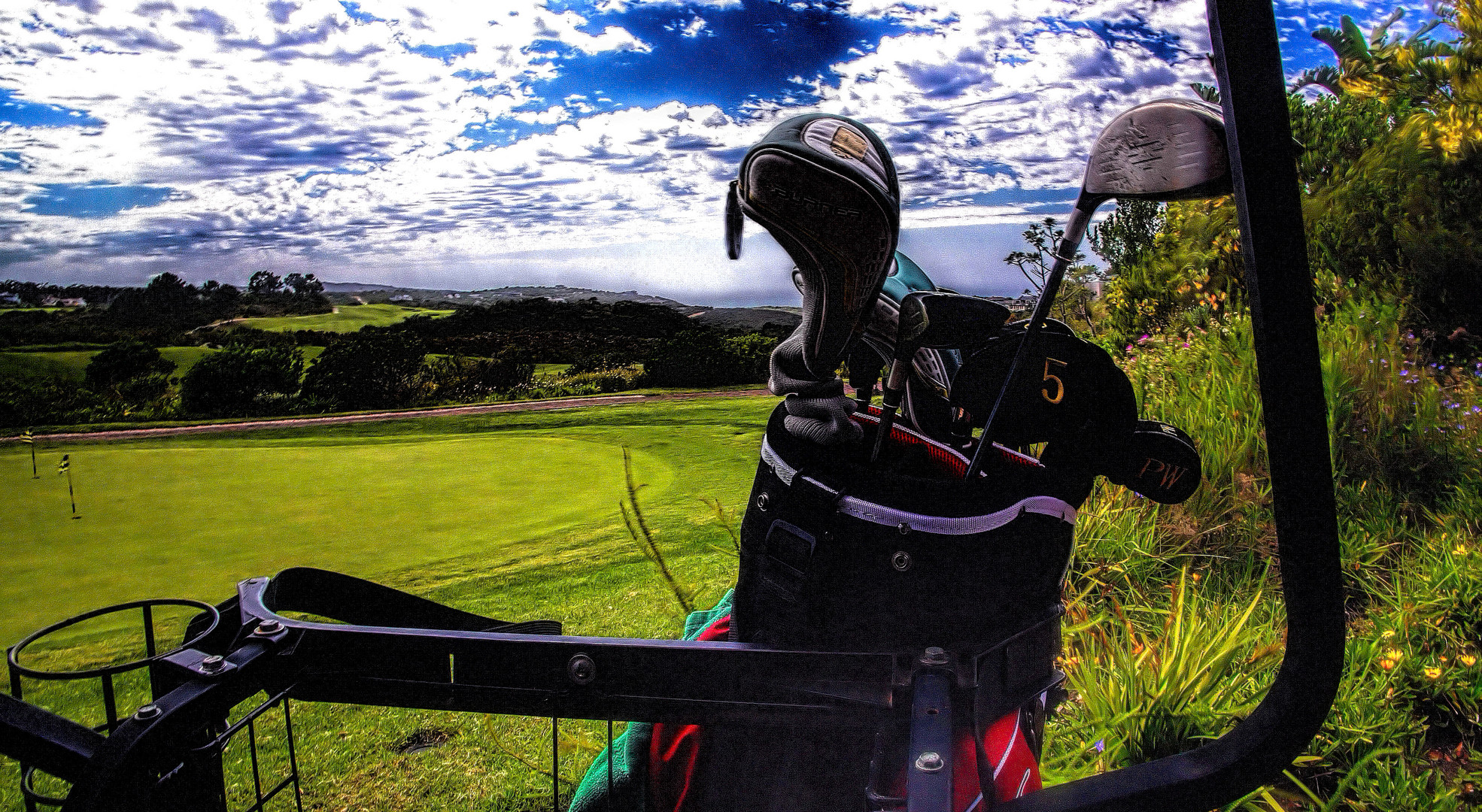 Pezula Golf in Knysna, Südafrika - No.5 ready to play .....