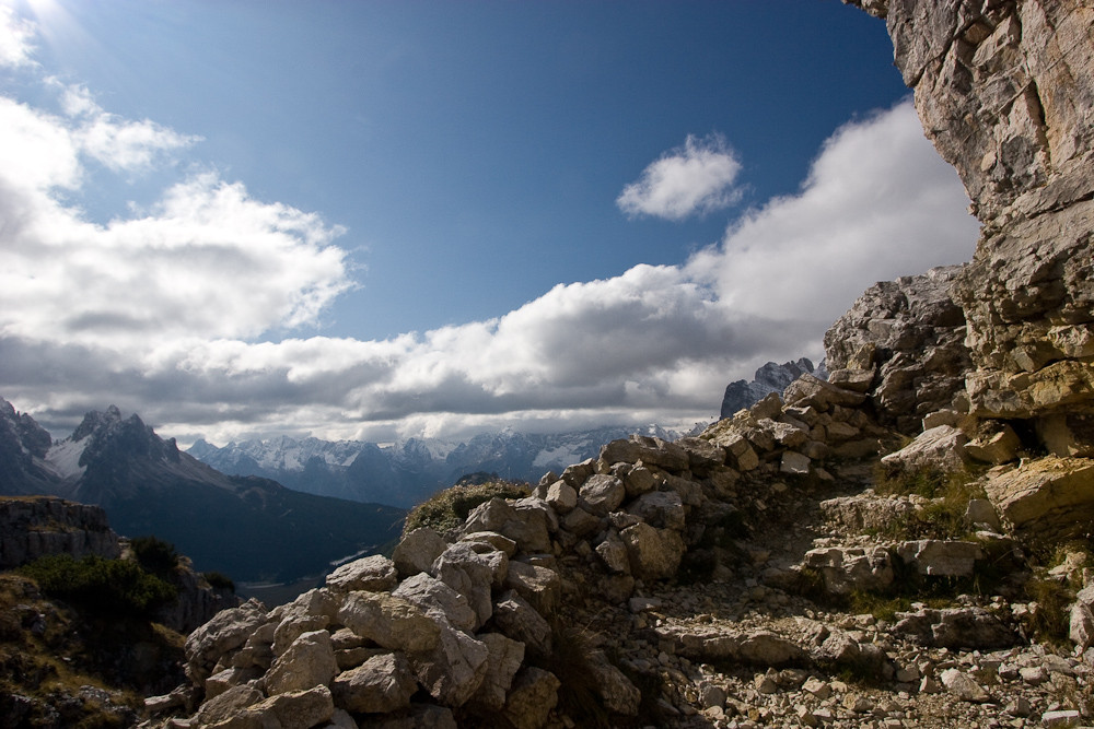 Pfad auf den Monte Piana