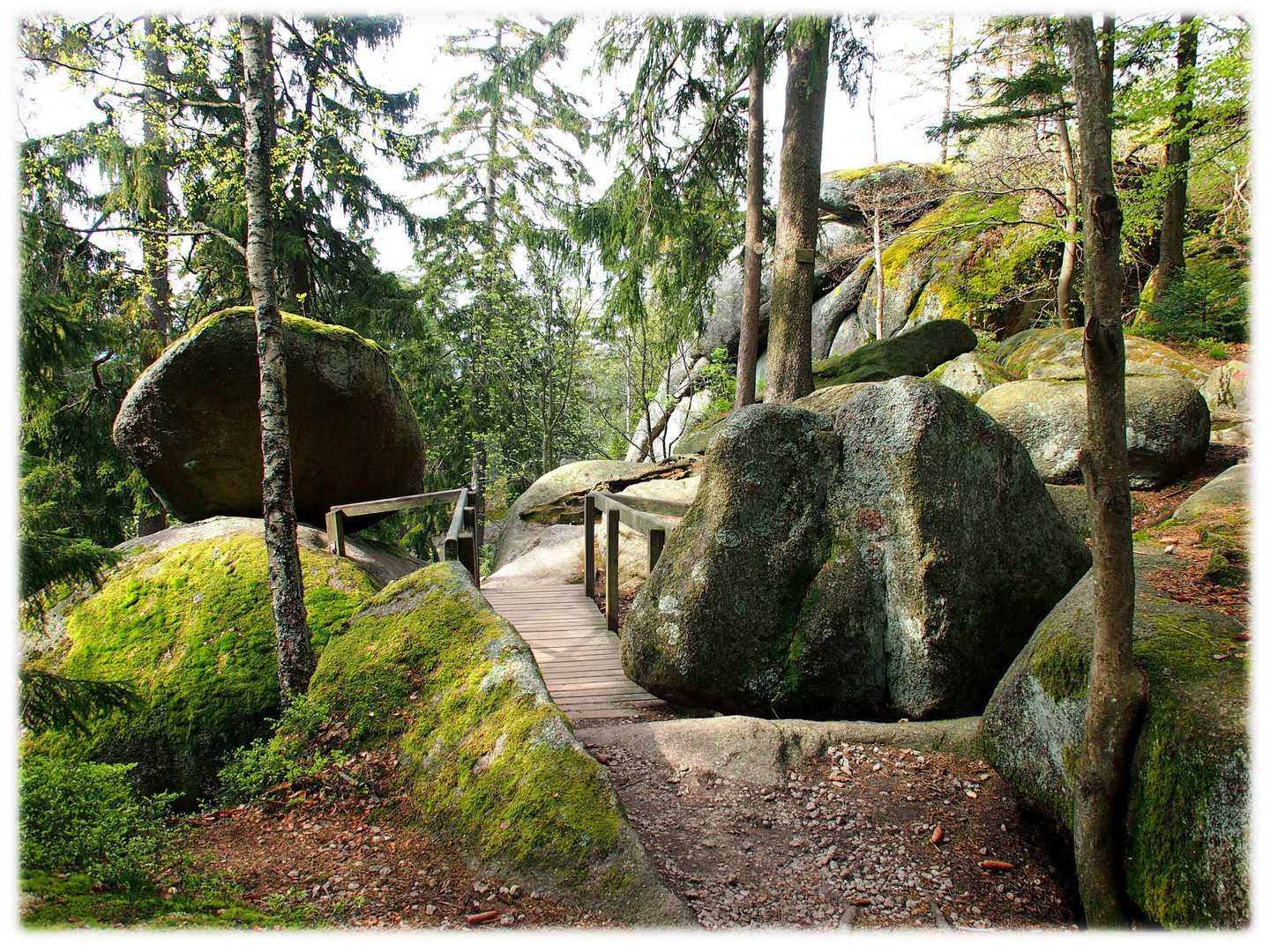 Pfad durchs Felsenlabyrinth Luisenburg