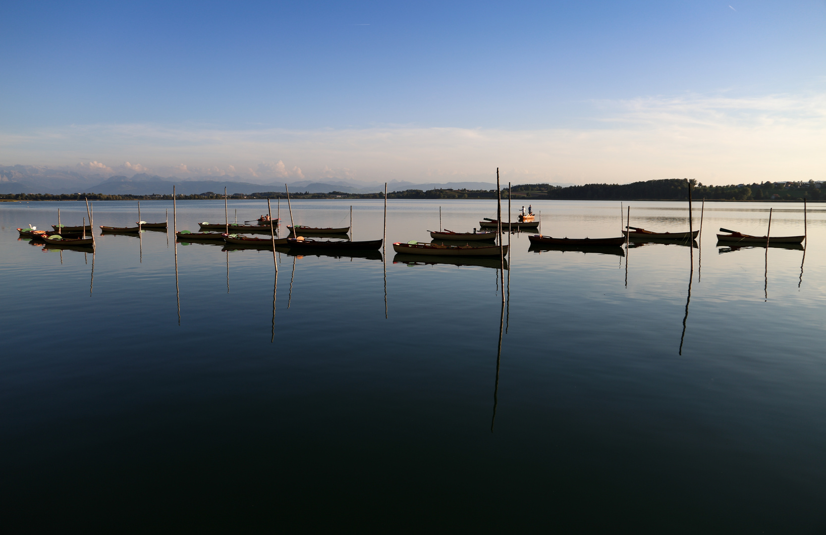 Pfäffikersee im Abendlicht