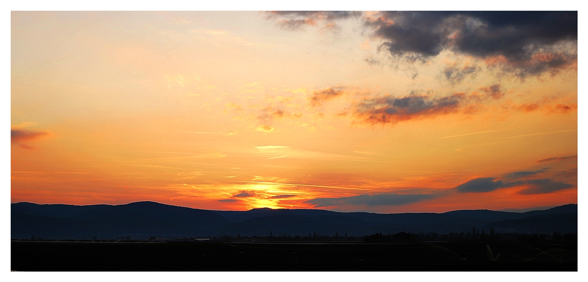 Pfälzer Sonnenuntergang