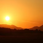 Pfälzer Wald im Sonnenuntergang