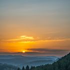 Pfälzerwald und Hochstein im Abendlicht