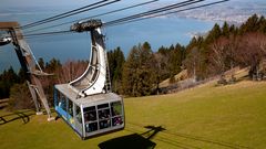 Pfänder Seilbahn mit Bodenseeblick