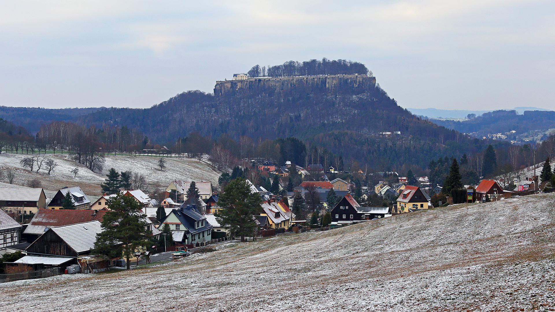 Pfaffendorf und Festung Königstein am dritten Advent...