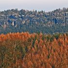 Pfaffenstein von der Panoramahöhe aus gesehen mit der...