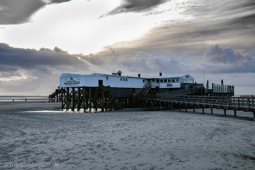 Pfahlbau Arche Noah Foto & Bild | landschaft, meer & strand, watt ...