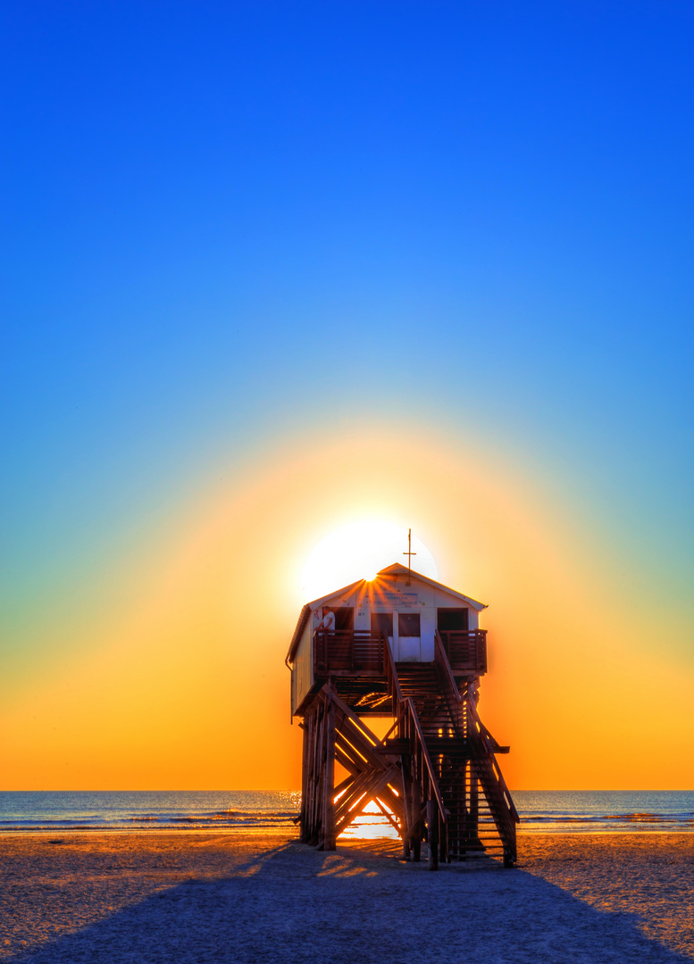 Pfahlbau - Strand in St. Peter Ording 