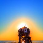 Pfahlbau - Strand in St. Peter Ording 