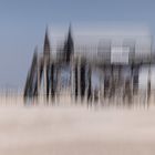 Pfahlbauten am Strand von St. Peter-Ording - Version 1