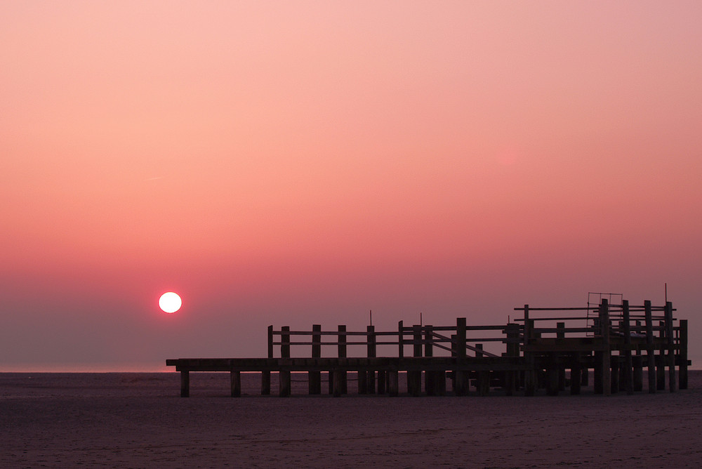 Pfahlbauten auf St. Peter-Ording