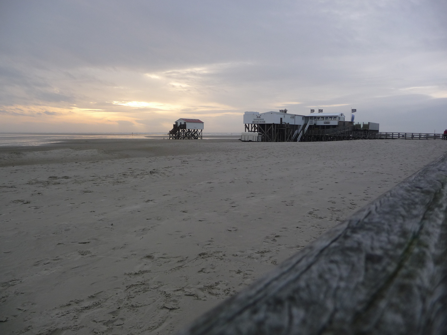 Pfahlbauten in Sankt-Peter-Ording