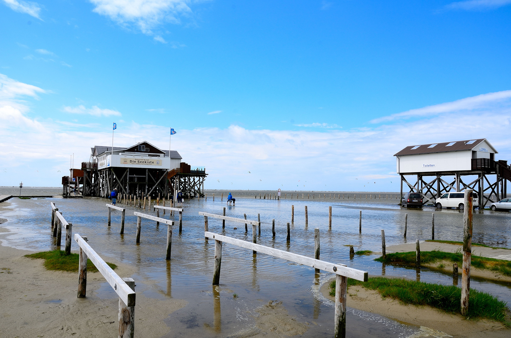 Pfahlbauten in St. Peter-Ording