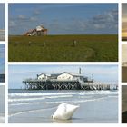 Pfahlbauten in St. Peter Ording