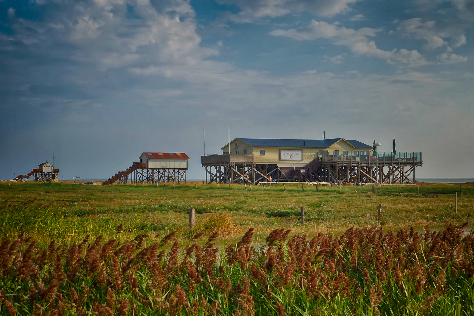 Pfahlbauten in St.Peter-Ording