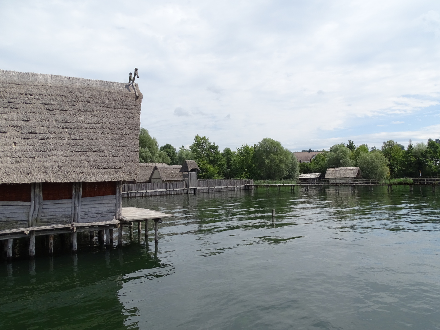 Pfahlbauten in Unteruhldingen am Bodensee.