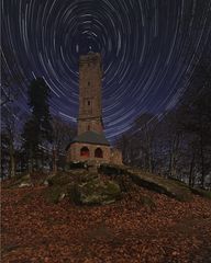 Pfalz - Startrail über dem Luitpoldturm