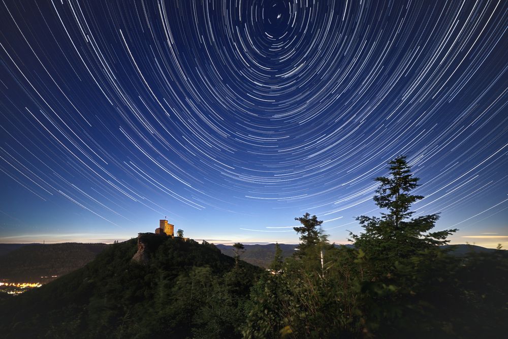 Pfalz - Startrail zur Unzeit